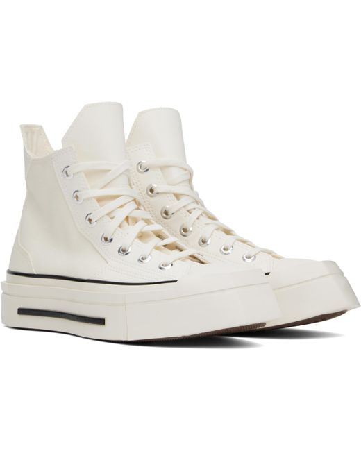 Converse Black Off- Chuck 70 De Luxe Squared High Top Sneakers for men
