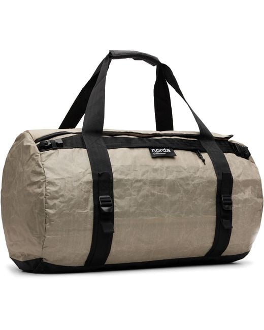 Norda Black Taupe Toolbox Duffle Bag for men