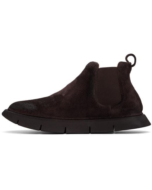 Marsèll Black Intagliata Chelsea Boots for men