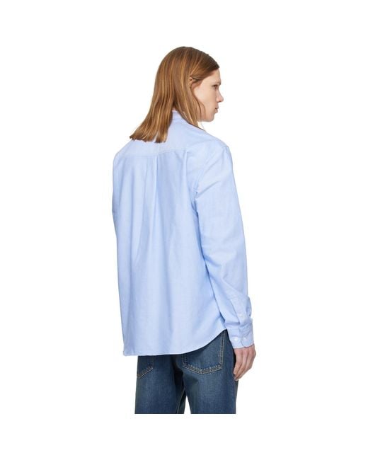 Isabel Marant Blue Jasolo Shirt for men