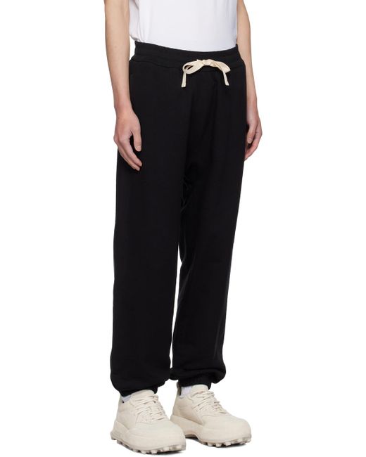 Jil Sander Black Relaxed-Fit Sweatpants for men