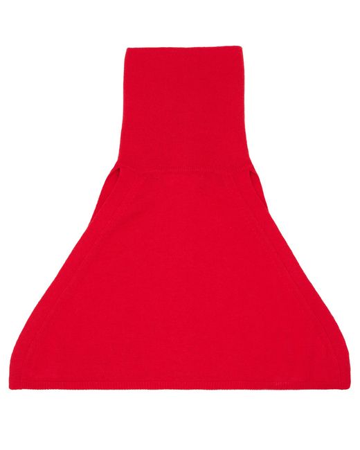 OPEN YY Red Button Up Neck Layer Collar