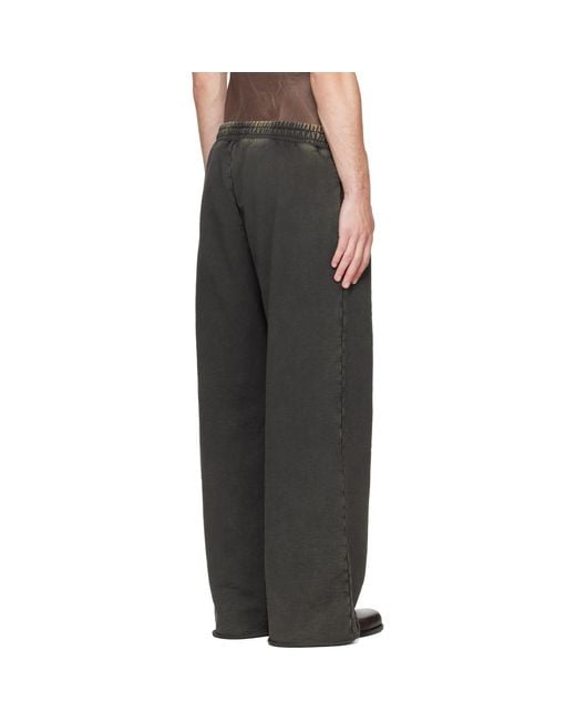 RIVINGTON roi Rebis Black 'Anti Death Principal' Sweatpants for men