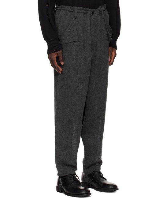Pantalon noir à poches à rabat Yohji Yamamoto pour homme en coloris Black