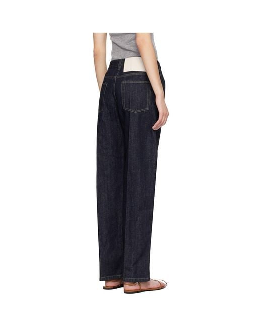 Jil Sander Blue Straight Leg Jeans