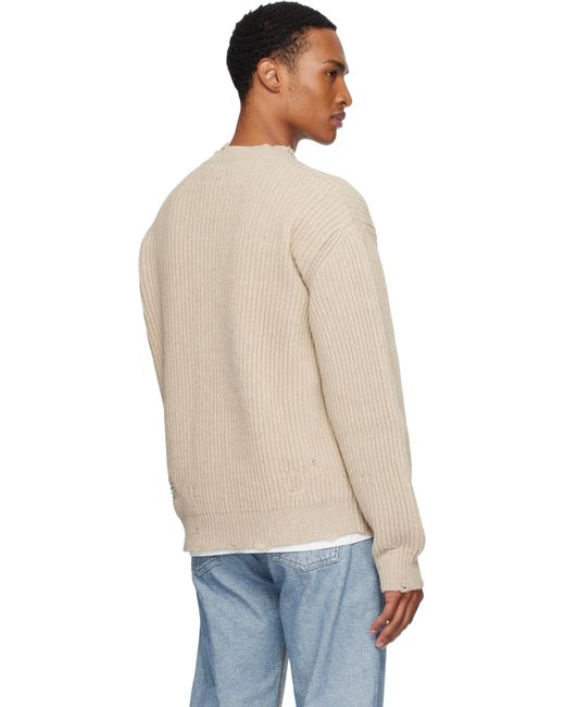 Pull En Tricot Côtelé De Laine MM6 by Maison Martin Margiela pour homme en coloris Blue