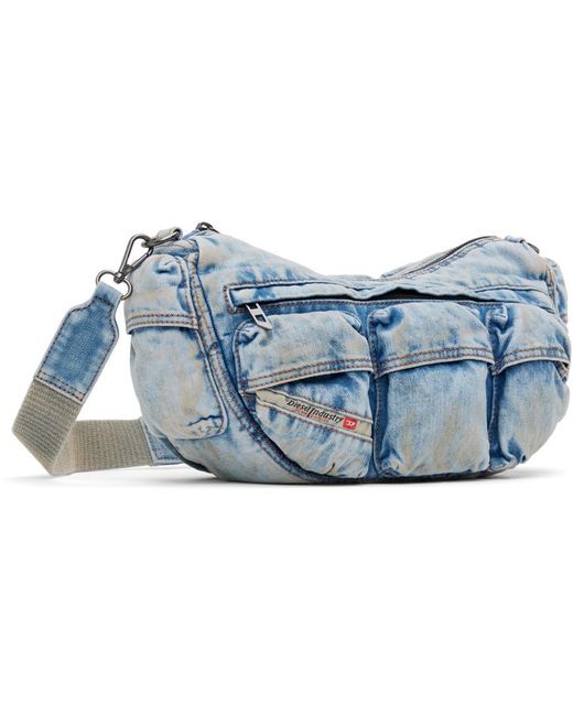 DIESEL Blue Re-Edition Travel 3000 Shoulder Bag for men