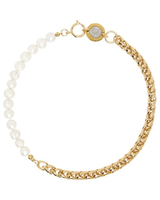 In Gold We Trust Metallic Round Chain Necklace for men