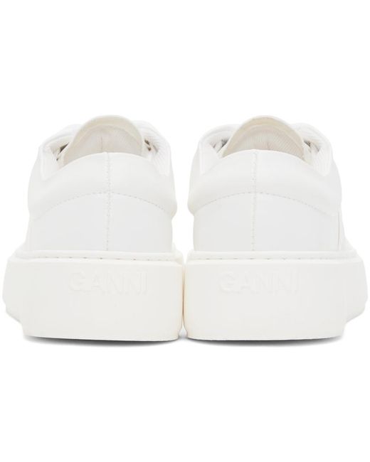 Ganni Black White Sporty Mix Cupsole Sneakers