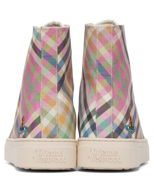 Vivienne Westwood Blue High Top Plimsoll Sneakers for men