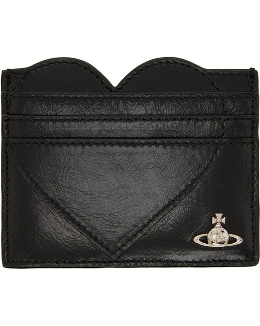 Vivienne Westwood Black Heart Card Holder