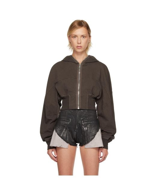 Rick Owens Black Concordians Collage Hoodie