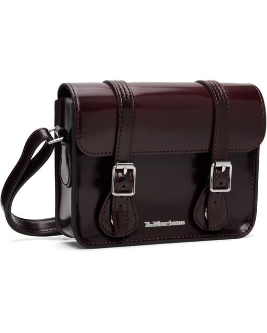 Dr. Martens Brown Burgundy 7 Inch Vegan Crossbody Bag