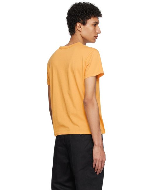 T-shirt jaune à image Second/Layer pour homme en coloris Black