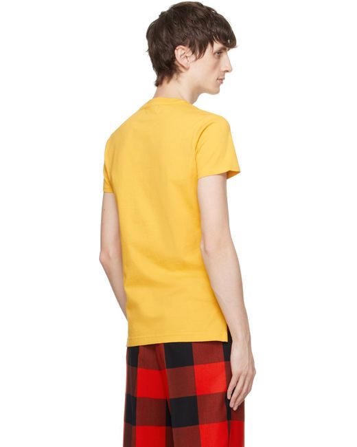 Vivienne Westwood Orange Yellow Orb Peru T-shirt for men