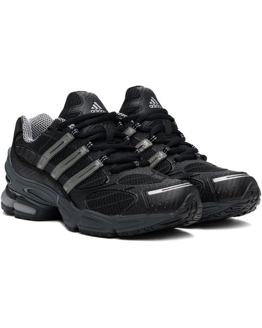 Adidas Originals Black Mesh Low-Top Sneakers for men