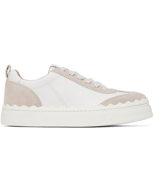 Chloé Black White & Beige Lauren Sneakers