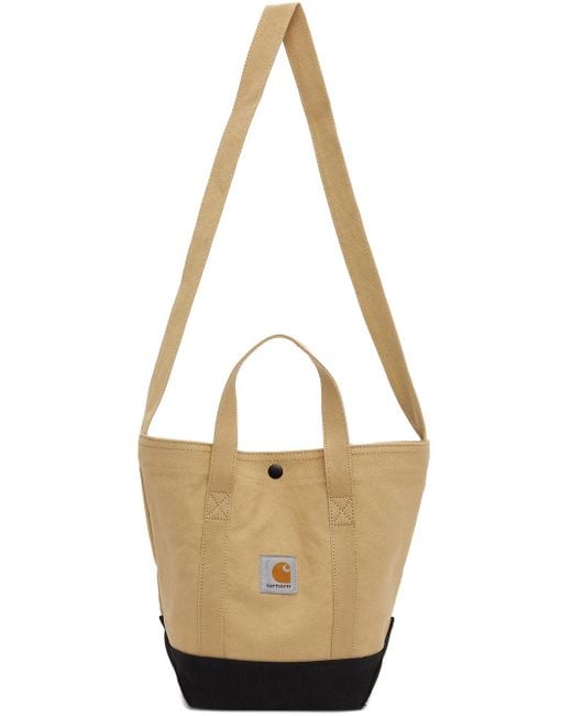 Carhartt WIP Natural Small Canvas Tote for men