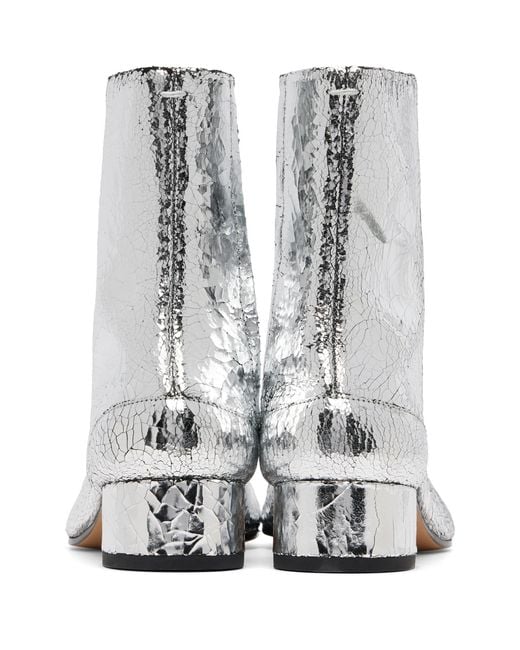 Maison Margiela White Tabi Mirror Boots