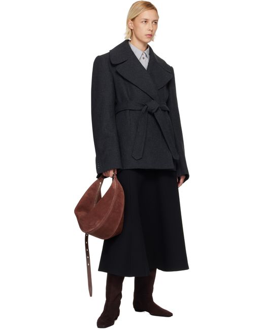 Proenza Schouler Brown Slide Soft Suede Bag