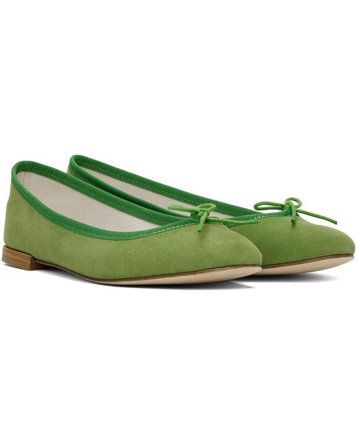 Repetto Green Cendrillon Ballerina Flats