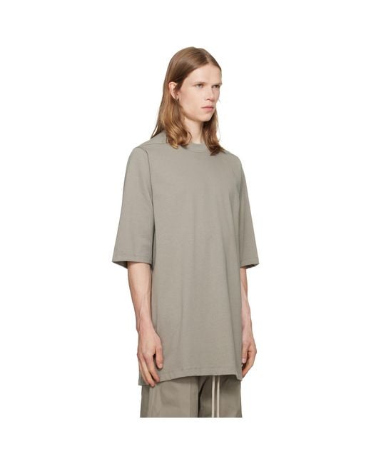 Rick Owens Gray Taupe Jumbo/T-Shirt for men