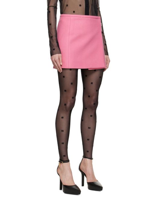 Givenchy Pink Wrap Miniskirt