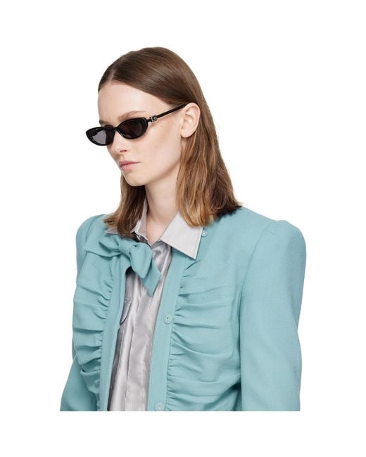 Gucci Gray Cat Eye Sunglasses