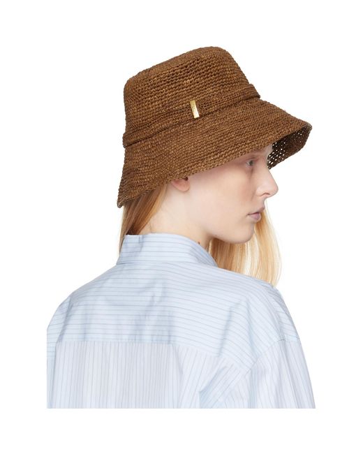 Rag & Bone Brown Lela Rollable Bucket Hat