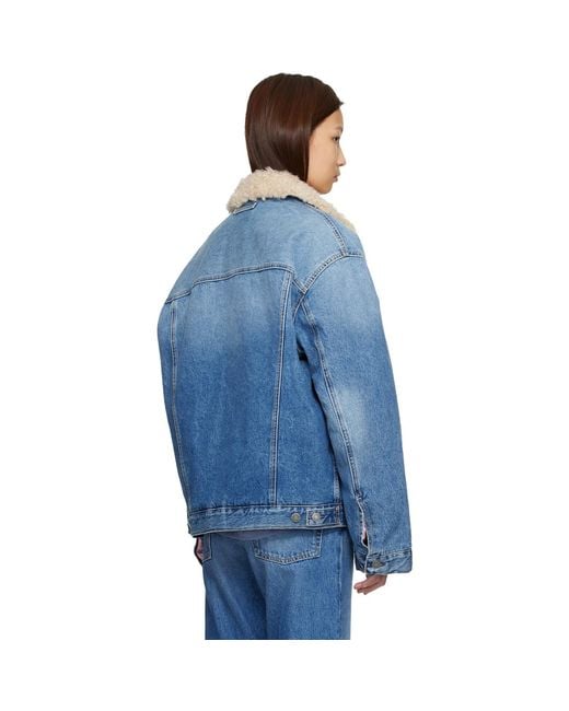 Acne Blue Lined Denim Jacket
