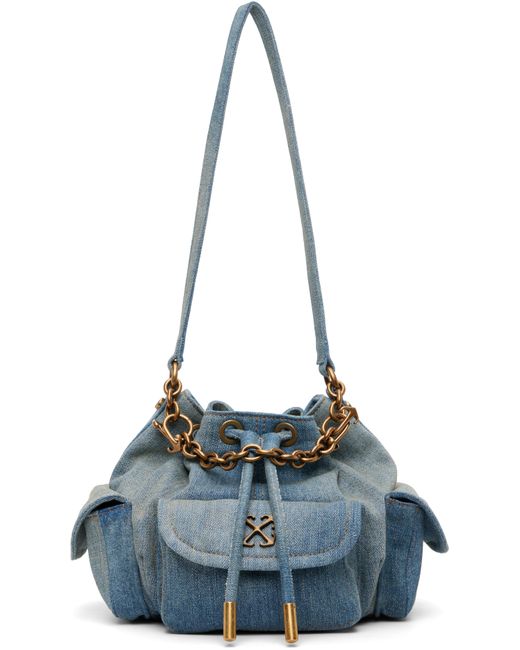 Off-White c/o Virgil Abloh Blue Dumbo.B Denim Bucket Bag