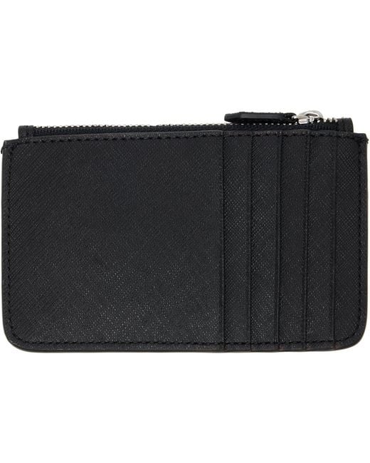 Vivienne Westwood Black Half Moon Card Holder for men