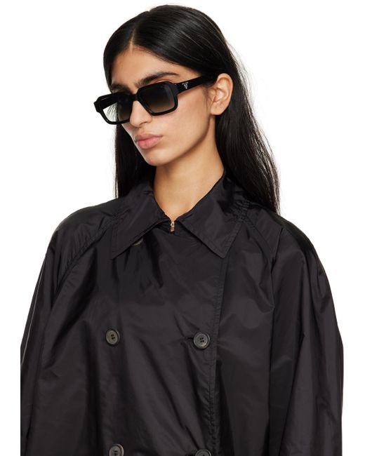 Prada Black Rectangular Sunglasses