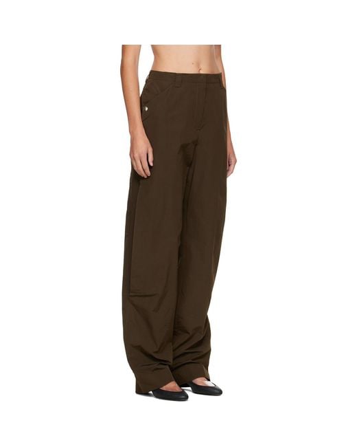 Kiko Kostadinov Brown Khaki Tern Trousers
