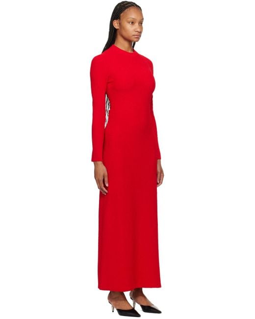 Proenza Schouler Red Lara Maxi Dress