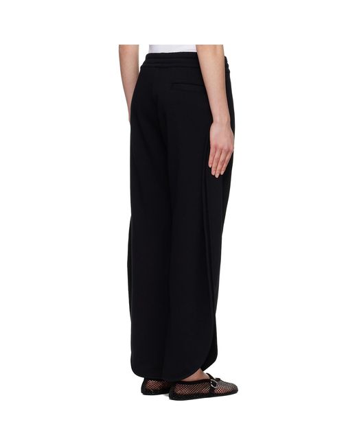 Alaïa Black Petal Fleece Sweatpants