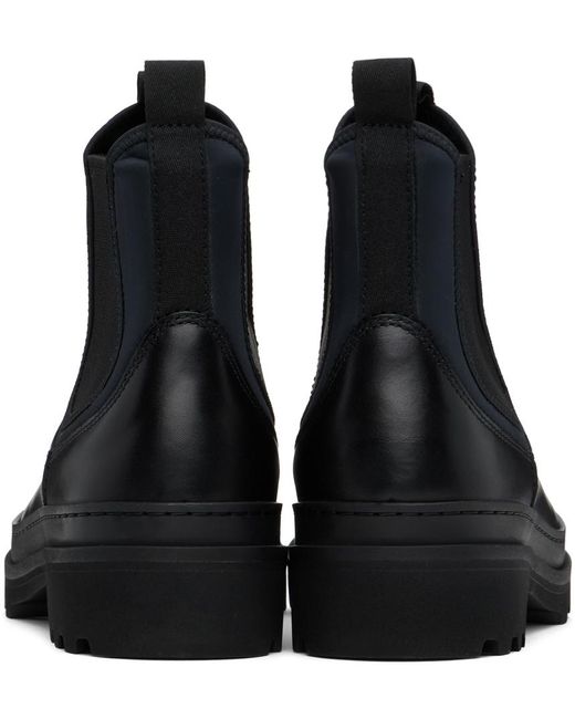 A.P.C. Black Adrien Chelsea Boots for men