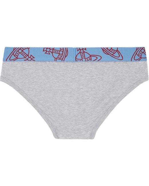 Vivienne Westwood Gray Two-Pack Slip Band Briefs for men