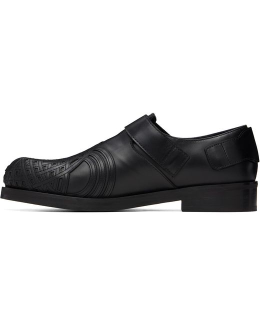 STEFAN COOKE Black Braided Biker Derbys for men