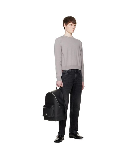 Lacoste Black Poly Canvas Backpack for men