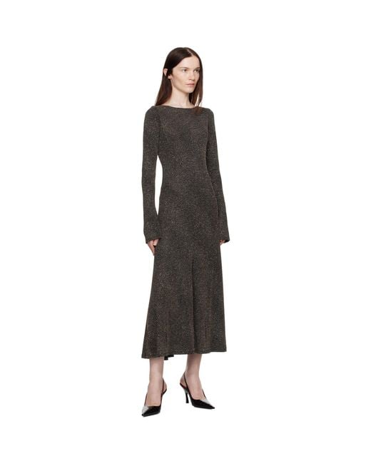 Beaufille Black Baes Open Back Maxi Dress