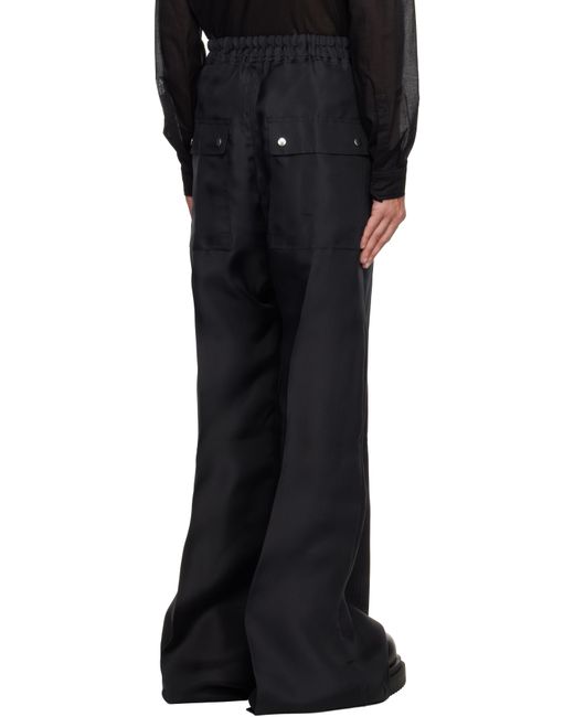 Rick Owens Black Hollywood Wide Bela Trousers for men