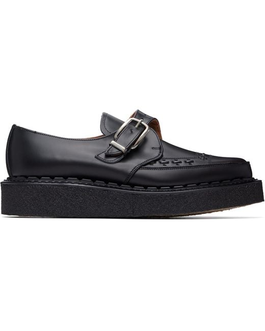 George Cox Black Diano Monkstraps for men
