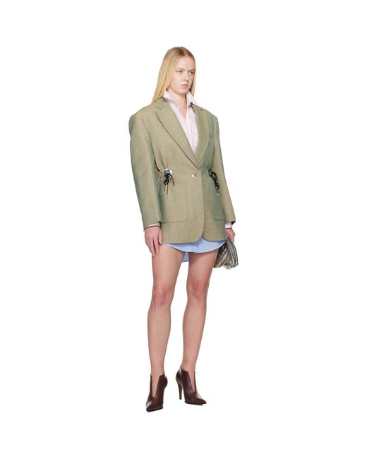 Rabanne Multicolor Mottled Wool Blazer