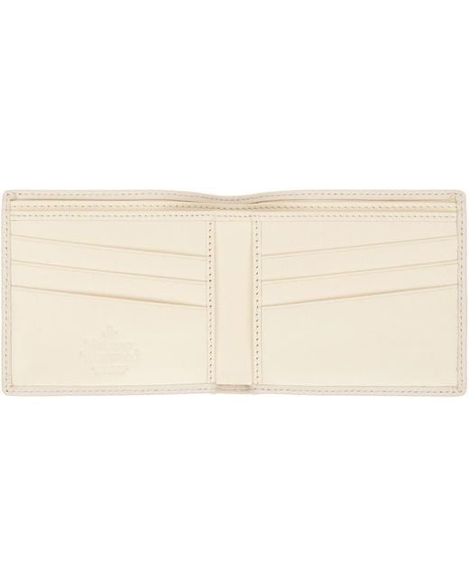 Vivienne Westwood Natural Off- Billfold Wallet for men