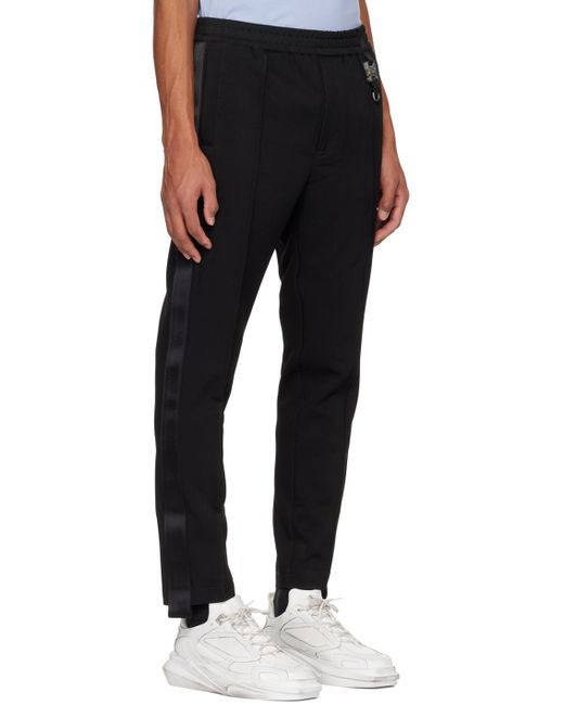 1017 ALYX 9SM Black Trackpant 1 Lounge Pants for men