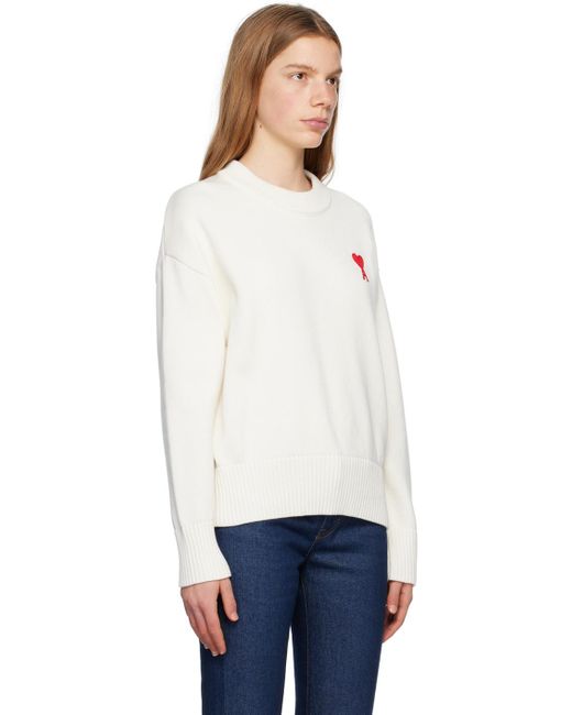 AMI Off-white Ami De Cœur Sweater