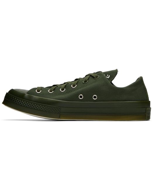 A_COLD_WALL* Black * Green Converse Edition Chuck 70 Sneakers for men