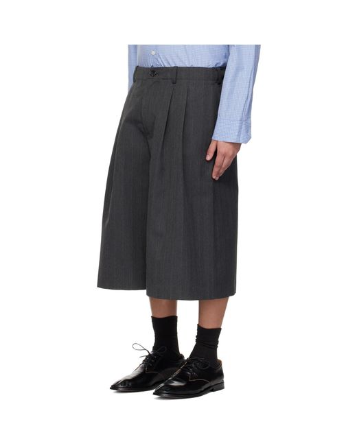 Our Legacy Black Split Shorts for men