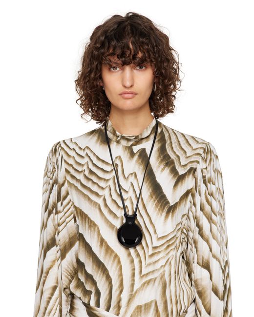 Lemaire Castanet Necklace in Black | Lyst